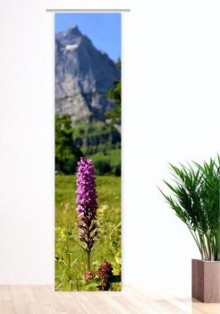 Flächenvorhang Bergsommergedanken, , Schiebevorhang, Schiebegardine, modern, 60 cm breit, 2,65 m hoch, 3 m hoch